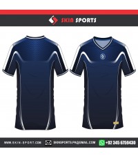 WHITE DOTS NAVY   SOCCER JERSEYS